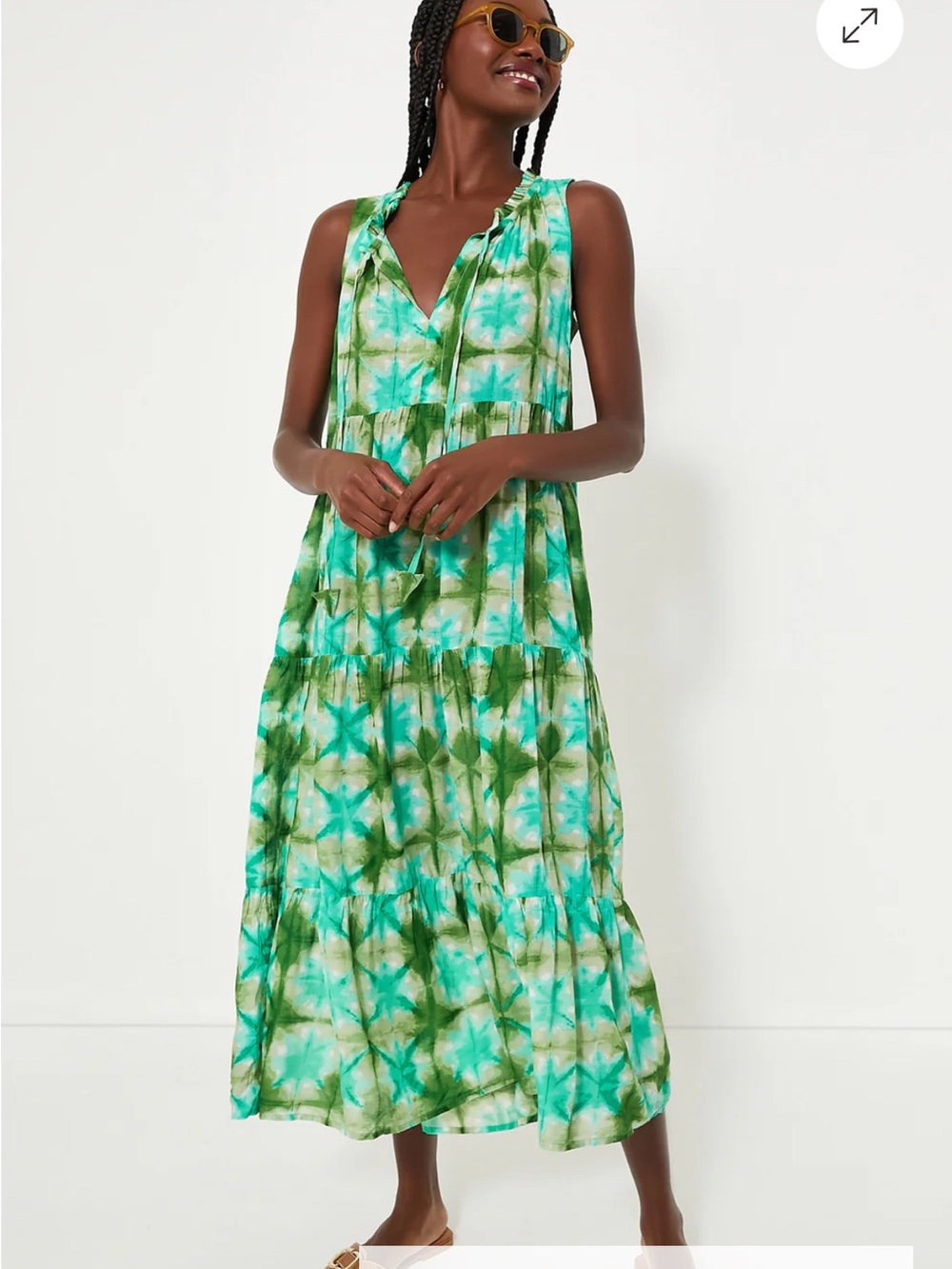 Like newTuckernuck TNuck Beach Seafoam Medallion Salty Paloma Caftan Midi Dress